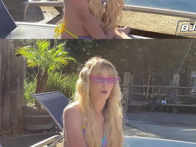 BJRAW Golden-haired spinner Lilly Bell gets a BIGGEST facial