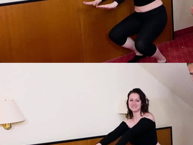 Fat German amateur teen fucked by fitness trainer