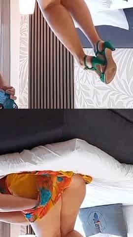 Amateur Blonde Mature Wife Enjoys Sex in High Heels
