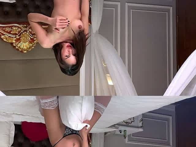 Sweet looking Ebony Teen Solo Masturbation