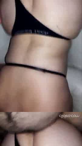 Wife in thong running