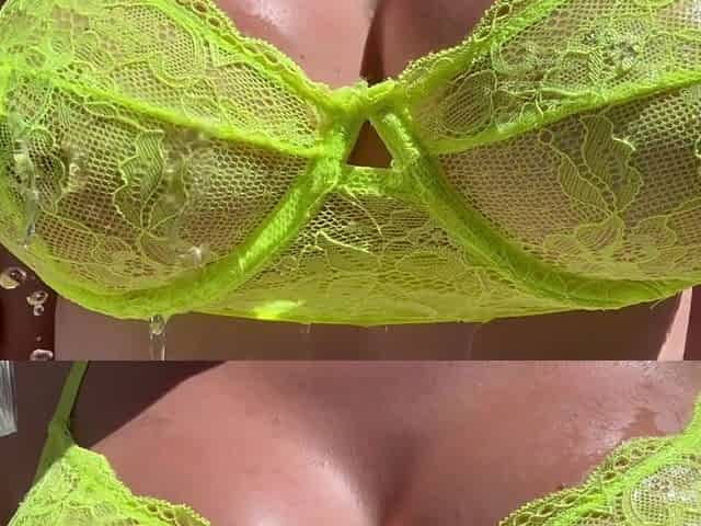 Large tits Artemisia Love Titties Fetish outdoor soaked titties play