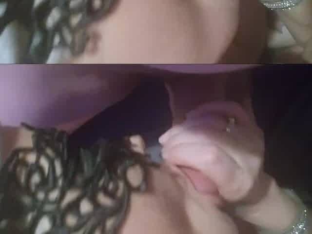 Wife in schoolgirl outfit gives blow job takes creampie