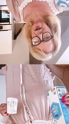Mature blonde enjoys some hardcore masturbation action