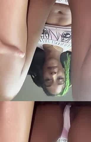 Hawt ebony baby eating cunt