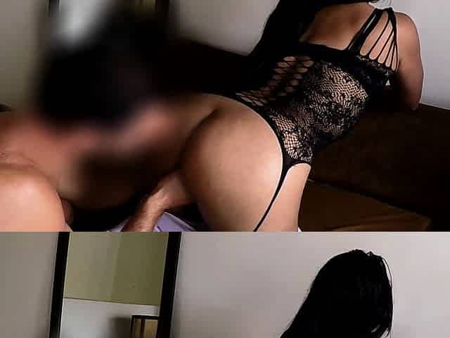 Amateur Big Tits Latina MILF Takes Deep Anal