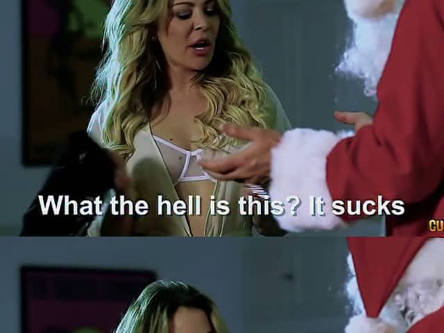 Spanish slut Gala Brown takes part in kinky Xmas orgy party for orgasm