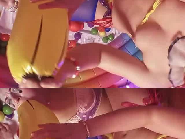 Sexy young clowns smash hard cock in circus-themed anal threesome