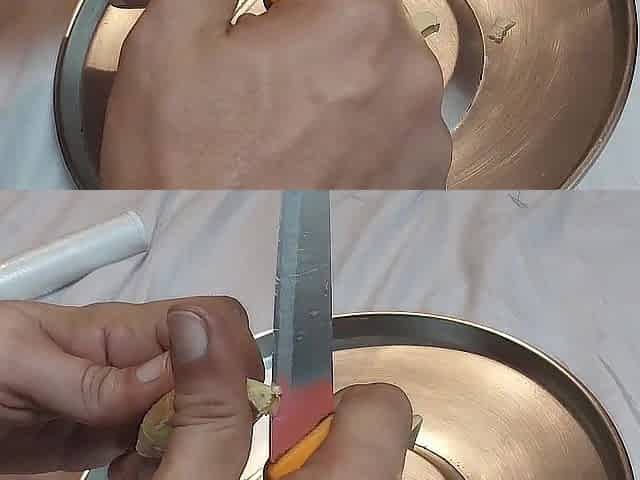 Figging training. Applying ginger to my compliant's butthole for the 1st time.
