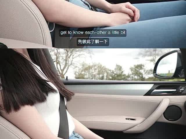 First Date with Beautiful Asian student ends in Wild Car Sex