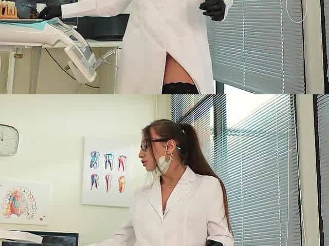 Wild Hawt Dentist Spots My Large Wang and Implores to Ride It Hard Right Away