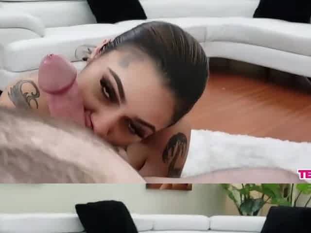 Genevieve Quinn And Genevieve Sinn In Big Dick Pov Blowjob From
