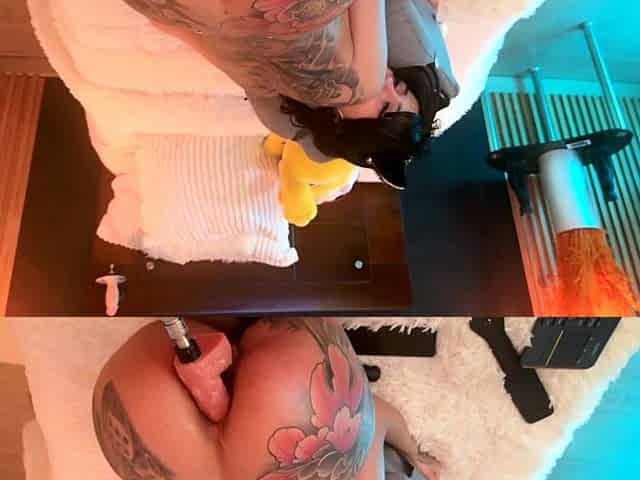 Brunette babe Jasmin toying pussy