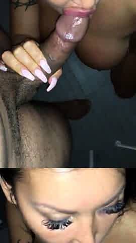 Real blonde amateur giving a POV blowjob