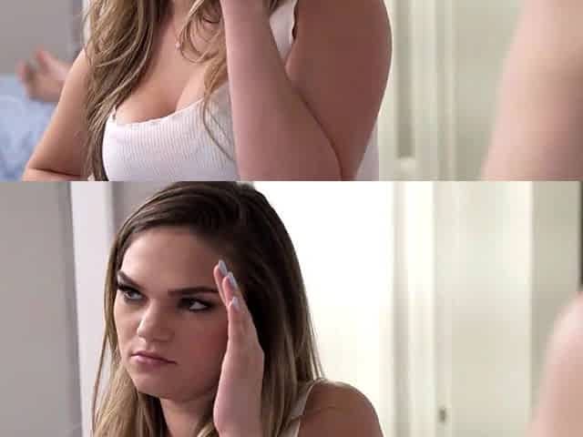 Charming teen sluts mind-blowing threesome clip