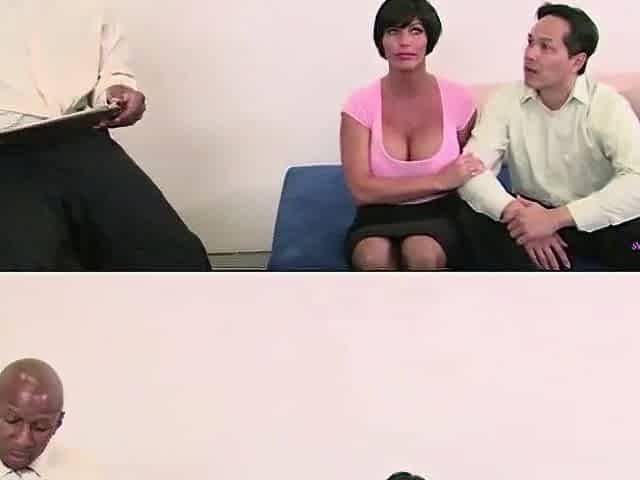 After finding out her guy cheated the brunette hair calls her ally over for interracial pleasure