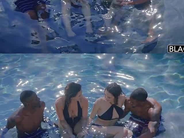 1st Interracial Foursome Bff's