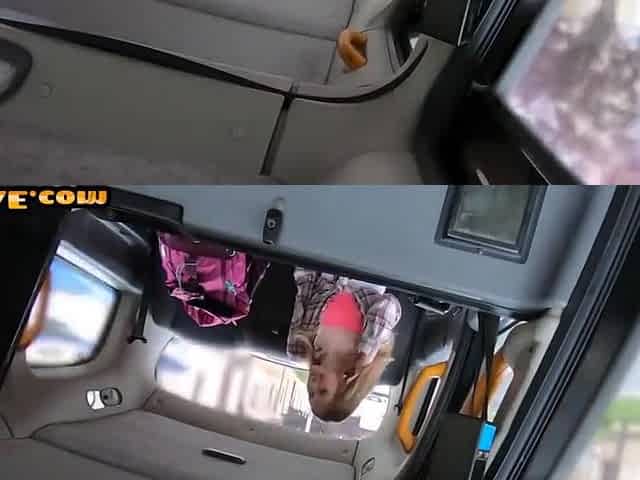 Taxi Driver - Public Taxi Amateur Slut Fucked Outdoor By