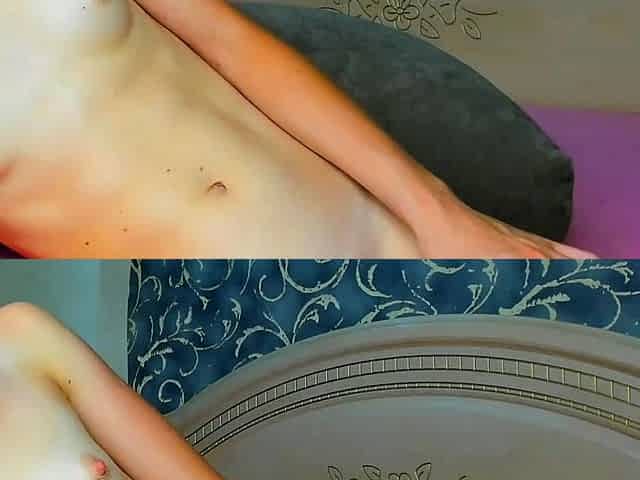 blonde teen pregnant girl has her pussy masturbated