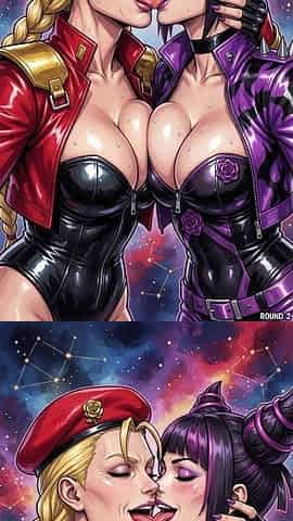 Juri and Cammy Kissing (ai)