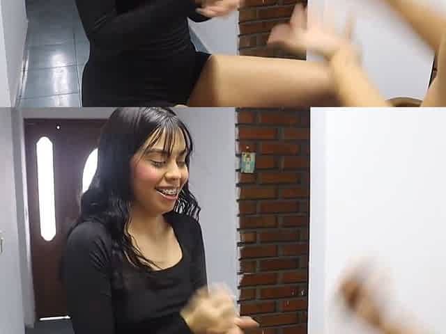 Colombian latina stepsis loses rock paper scissors and gets fucked