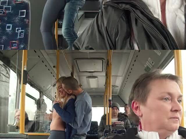 Russian babe Lindsey Olsen is fucking in the bus
