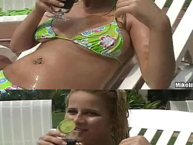 Sex on the deckchair with a sizzling BRazilian babe