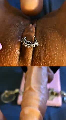 Close up solo beauty toying ass
