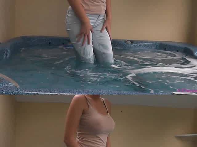 Wet Clothes Tease