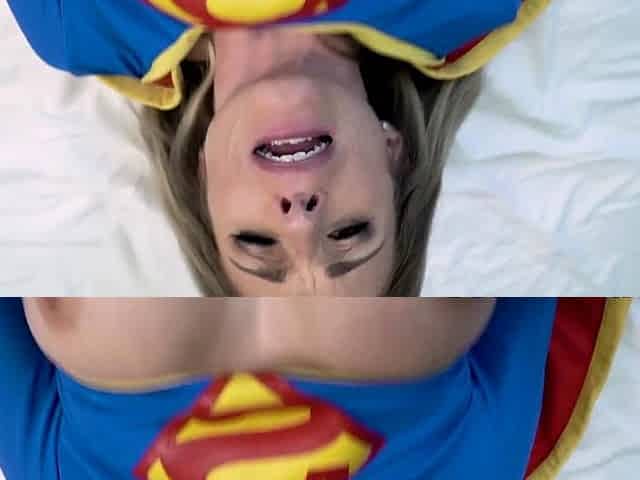 Big tit blonde gives blowjob to big cock