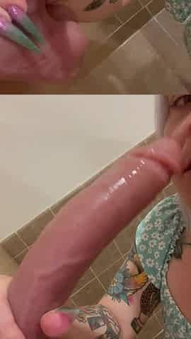 POV Public Restroom Sloppy BJ