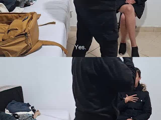 Hotty is searched and caught by airport security