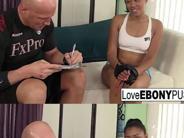 Yasmine De Leon In Ebony Pornstar Yasmine Gets A Load On Her Ass