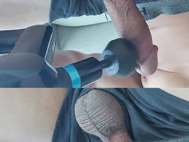 Cumming Hard with Massage Gun!! - Ejaculation at 10:twenty!!!
