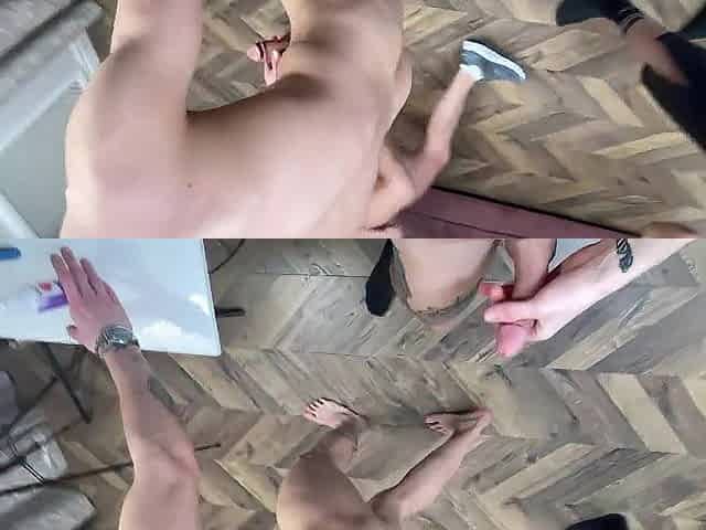 stepson watches 4 boys bang his stepmother in the butt