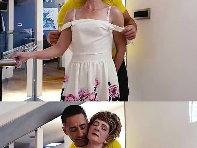 Shy granny becomes wild when sees large youthful ramrod