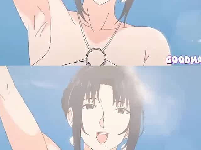 Anime mama with large breasts gives blow job and screwed (UNCENSORED)
