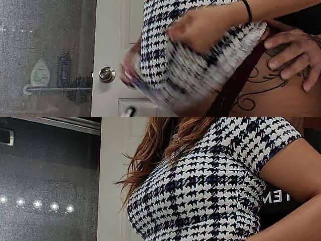 YOUTHFUL PREGGY REAL ESTATE AGENT GETS BANGED IN THE WASHROOM