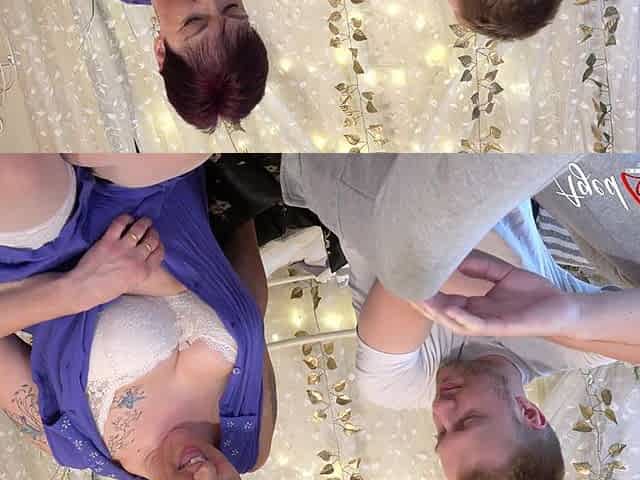 Mature Lady Shows Her Jewels to Handy Boy Who Knows What to Do