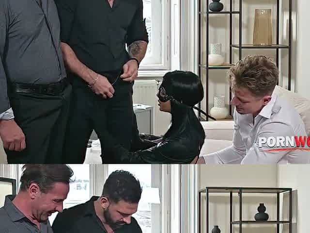 Athenea Rose - Naughty Cat Burglar Offers Every Hole In Dp Gangbang