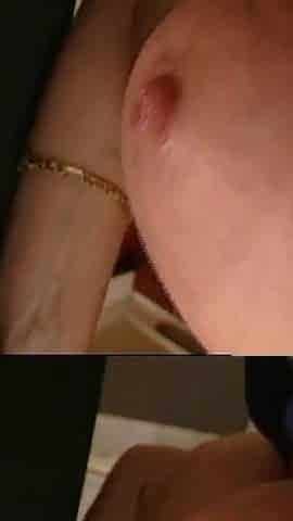 Hot Housewife Fucked and Cummed in Mouth and on Big Tits by Cuckold Husband and Cop with Huge Cock