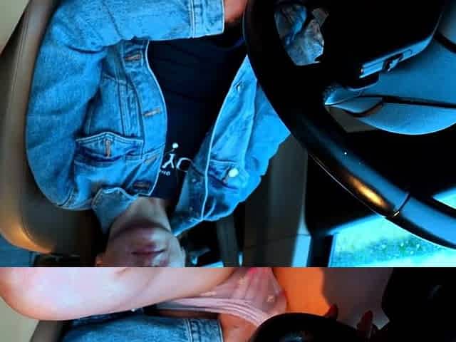 Redhead MILF Masturbates in Car
