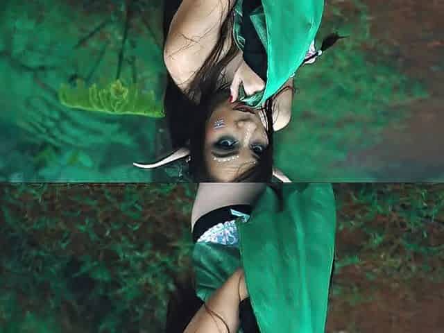 Wicked elf in the forest