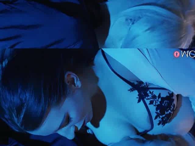 Gorgeous cougar temptress incredible lesbian clip
