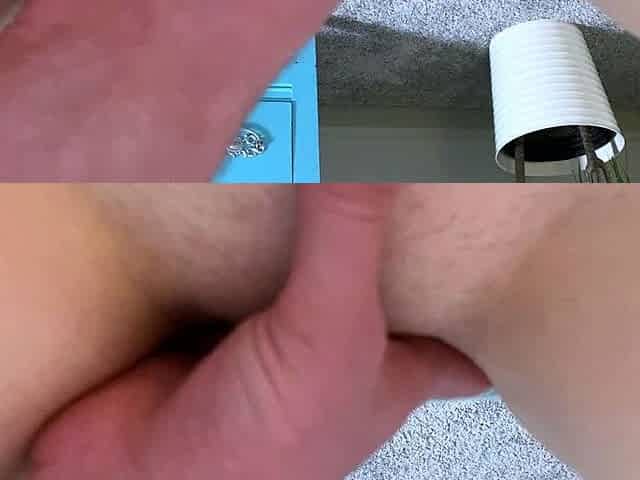 Amateur brunette fingers pov