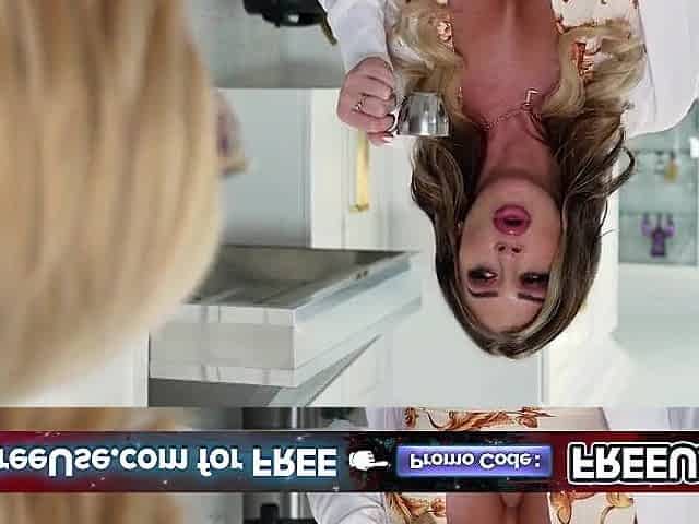StepFather's Day Surprise Gone Wild - Nerdy Stepdaughter's Cherry Gets Popped