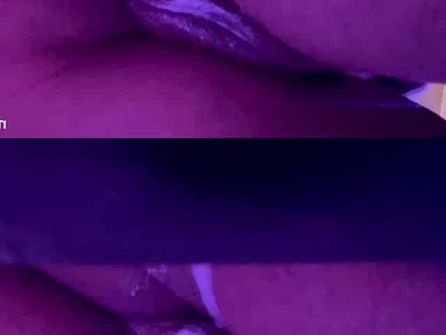 Creamy black vagina