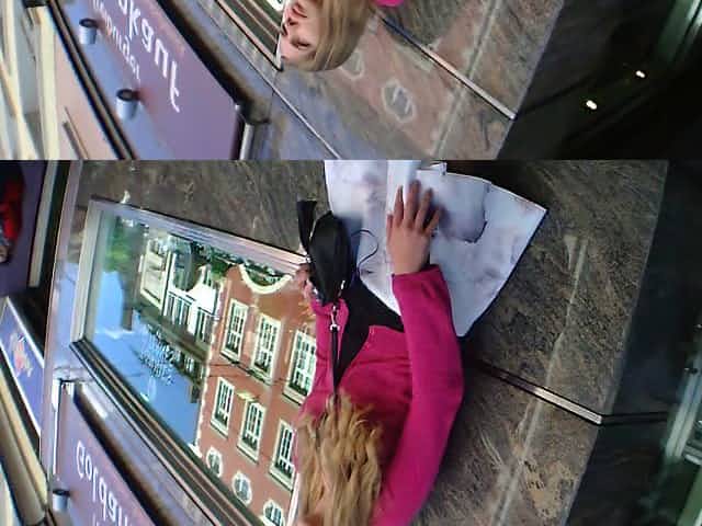 Hot Girl Upskirt Nice Dress Legs at Bus Stop