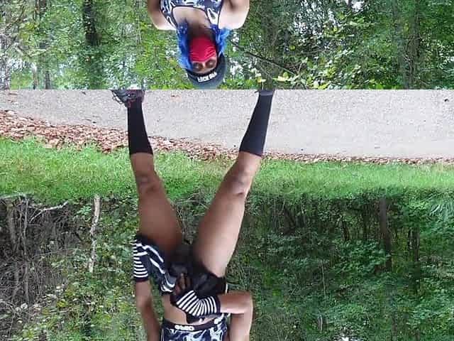 Goth Femboy Nearly Caught Twerking and Cumming at Abandoned Parking Lot