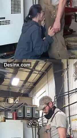 Lady boss pussy fucking blowjob in lauber staff